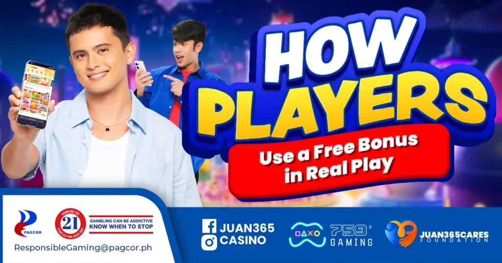 how players use a free bonus in real play