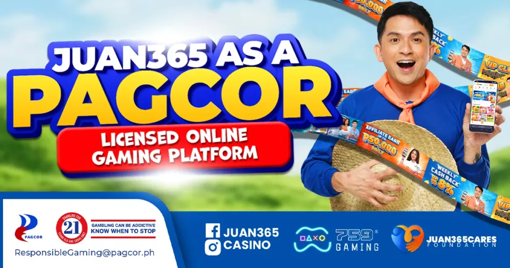 juan365 as a pagcor licensed online gaming platform